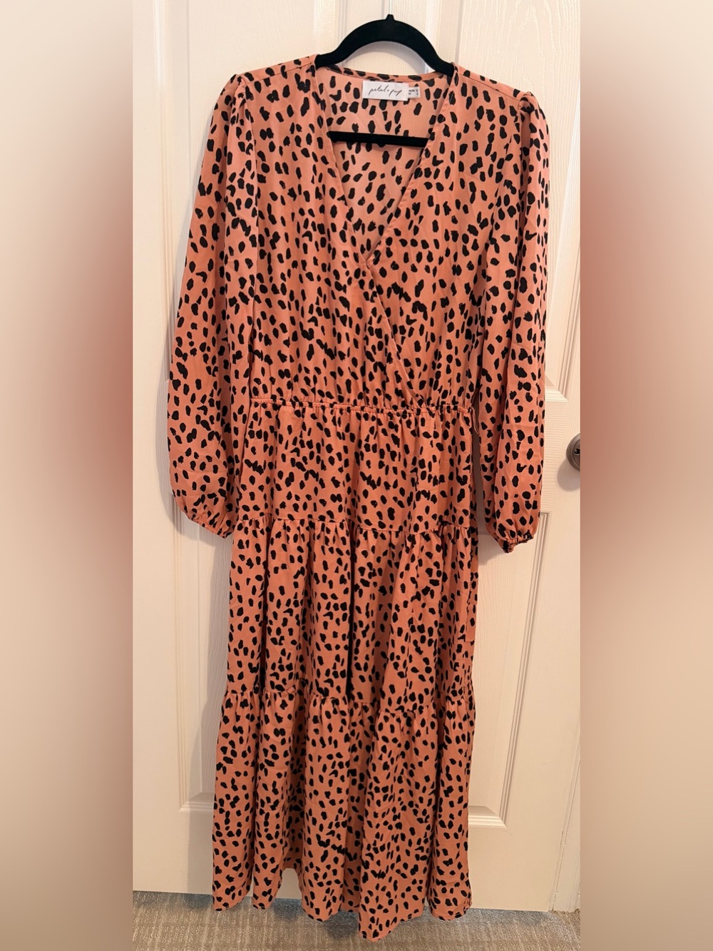 Petal & Pup Leopard Print Tiered Dress